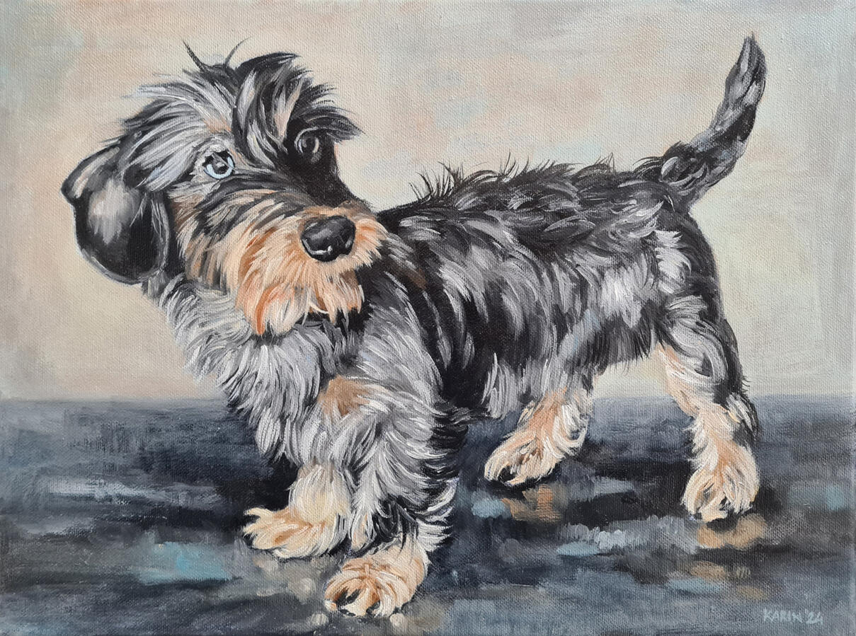Cooper, olieverf op doek, 30 x 40 cm, in opdracht