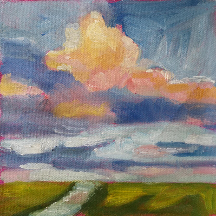 Friesland 1, 20x20cm, olieverf op doek, € 250,-