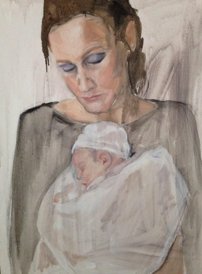 Ilse, 50x60cm , olieverf op doek, €550,-