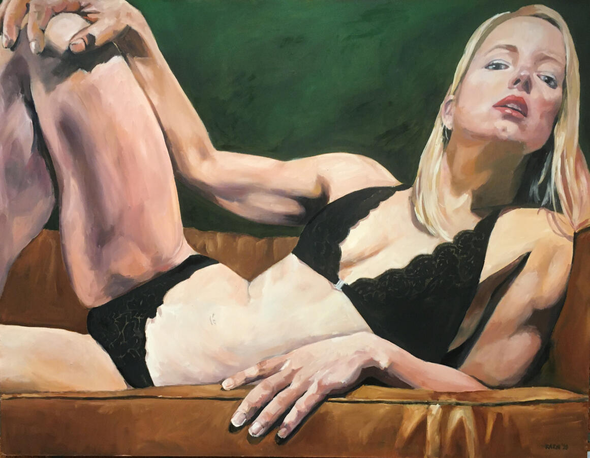 gefundeness fressen, 80x100cm, olieverf op mdf, €1400,-