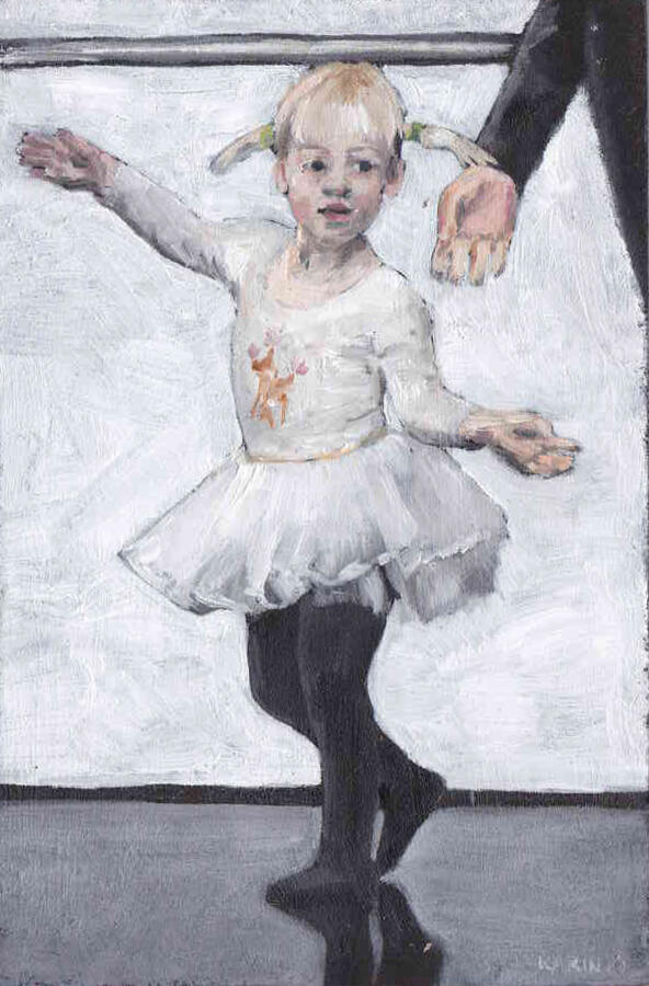 Else, 10x15cm, olieverf op MDF, verkocht